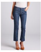 Celine Blue Speckled Stretch Denim Skinny Jeans - Lyst
