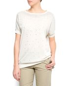 Mango Decorative Studs Jumper - Lyst
