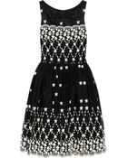 RED Valentino Embroidered Cotton Dress - Lyst