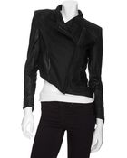 Helmut Lang Exclusive Ramie Combo Crop Jacket - Lyst