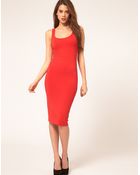 ASOS Collection Asos Midi Vest Bodycon Dress - Lyst