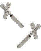 Topshop Cross Ear Tunnel Earrings - Lyst