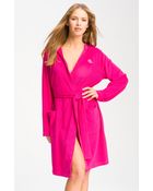Lauren by Ralph Lauren Sleepwear Short Hooded Robe - Lyst