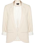 Topshop Oyster Boyfriend Blazer - Lyst