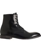 Barneys New York Plain Toe Derby Boot - Lyst