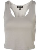 Topshop Basic Crop Vest - Lyst