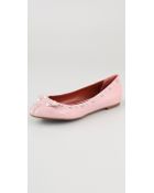 Marc By Marc Jacobs Studded Mouse Flats - Lyst