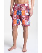 Peter Millar Print Swim Shorts - Lyst