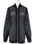 Alexander Wang Laser Cut Polyester Poplin Bomber - Lyst