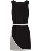 Halston Heritage Caped Back Dress - Lyst