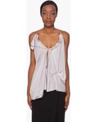 Maison Martin Margiela Grey Drape Tank Top - Lyst