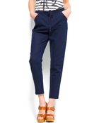 Mango Loosefit Linen Trousers - Lyst