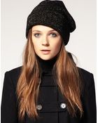 ASOS Collection Asos Metallic Knit Boyfriend Beanie - Lyst