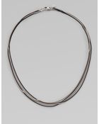 David Yurman Sterling Silver Multi Chain Necklace - Lyst