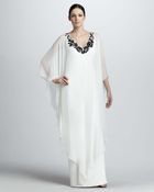 Notte By Marchesa Sleeveless Embroidered Caftan - Lyst