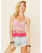 Free People Daisy Crop Tank - Lyst