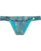 Vix Safari Snakeprint Bikini Briefs - Lyst