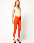 ASOS Collection Super Skinny Pintuck Trouser - Lyst