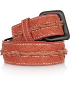 Bottega Veneta Intrecciato Leather Belt - Lyst