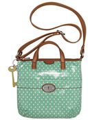 Fossil Vintage Keyper Coated Canvas Crossbody Bag - Lyst