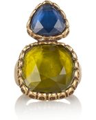 Oscar de la Renta 24karat Goldplated Resin Ring - Lyst