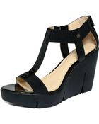 Calvin Klein Maribeth Wedge Sandals - Lyst