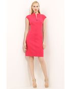Max Mara Max Mara Mochino Wool Crepe Dress - Lyst