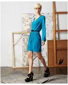 Doo. Ri V Neck Long Sleeve Pleated A Line - Lyst