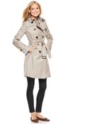 London Fog Trench Double Breasted Belted Lightweight - Lyst