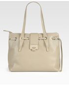 Jimmy Choo Rhea Grainy Calf Medium Tote - Lyst