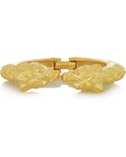 Kenneth Jay Lane 22karat Goldplated Lion Bracelet - Lyst