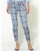 7 For All Mankind Crop Skinny Jeans - Lyst