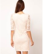 Asos Asos Bodycon Dress in Lace - Lyst