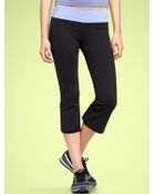 Gap Gapfit Gflex Colorblock Waist Capris - Lyst