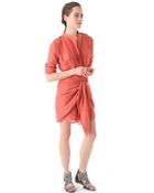 L.a.m.b. Tie Front Dress - Lyst