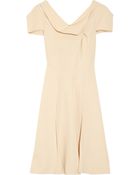 Roland Mouret Losberne Pleated Stretchcrepe Dress - Lyst