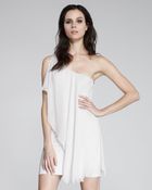 Alice + Olivia One-Shoulder Draped Dress - Lyst