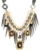 Asos Asos Premium Spider Jewel Spike Necklace - Lyst