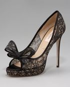 Valentino Couture Lace Platform Pump - Lyst