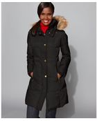 Jones New York Faux Fur Hooded Quilted Down - Lyst
