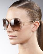 Roberto Cavalli Glam Metal Sunglasses - Lyst