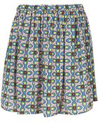Topshop Cherry Blossom Skirt - Lyst