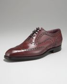 Barker Black Archdale Wing-tip, Plum - Lyst