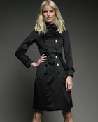 Burberry Prorsum Sateen Trench Coat - Lyst