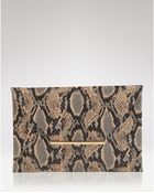 BCBGMAXAZRIA Clutch Python Envelope - Lyst