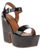 Emporio Armani Wedge Sandal - Lyst