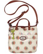 Fossil Vintage Keyper Coated Canvas Crossbody Bag - Lyst