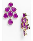 Kate Spade Faceted Chandelier Statement Earrings - Lyst