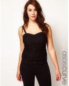 Asos Curve Exclusive Lace Top - Lyst