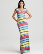 Splendid Dress Beach Towel Stripe Maxi Dress - Lyst